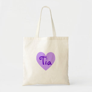 Tia in Paars Tote Bag