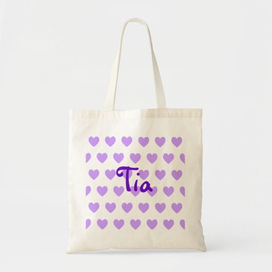 Tia in Paars Tote Bag (Voorkant)