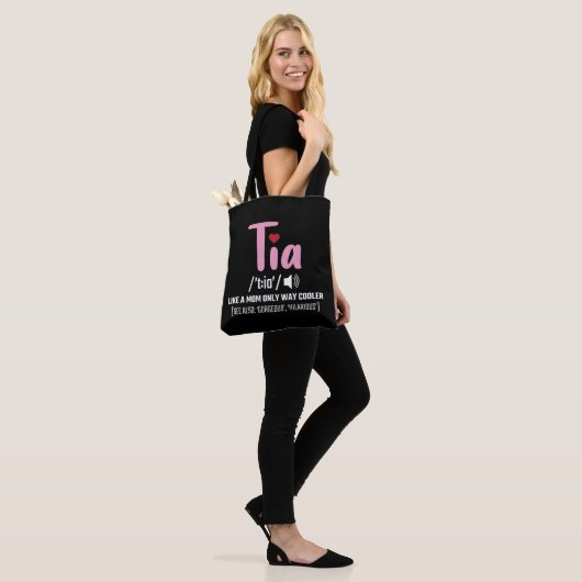 Tia Ma is alleen koeler tante Family Love Tote Bag (Op model)