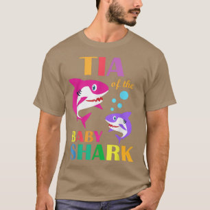 Tia of the Baby Birthday Shark Tia Shark Mothers D T-shirt