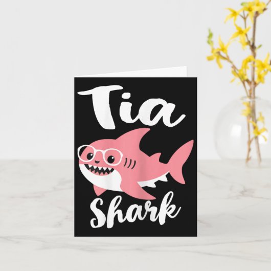 Tia Shark Moederdag Grandma Funny Kaart (Gele Bloem)