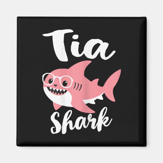 Tia Shark Moederdag Grandma Funny Magneet (Voorkant)