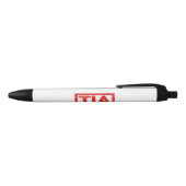 Tia Stamp Zwarte Inkt Pen (Bovenkant)