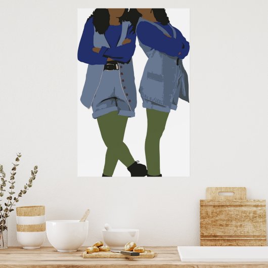 Tia Tamera Sister Sister Poster (Keuken)
