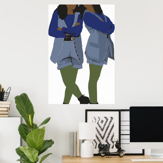 Tia Tamera Sister Sister Poster (Thuiskantoor)