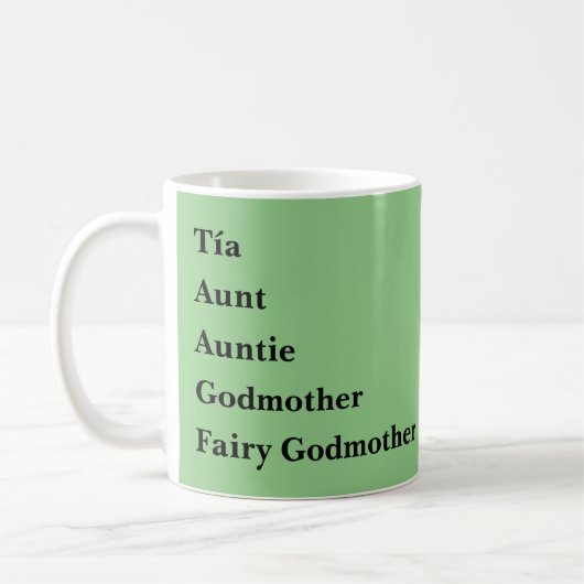 Tia tante tante Godmoeder Koffiemok (Links)