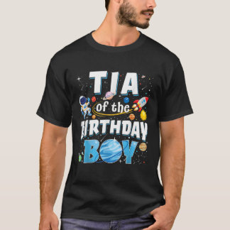 Tia van de astronaut van de verjaardagsjongen Fami T-shirt