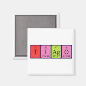 Tiago periodiek table name magnet (Voorkant / Achterkant)