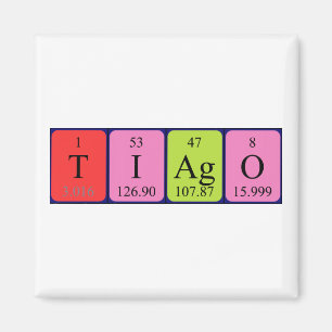 Tiago periodiek table name magnet
