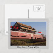 Tian An Mannen Square, Beijing Briefkaart (Voorkant / Achterkant)