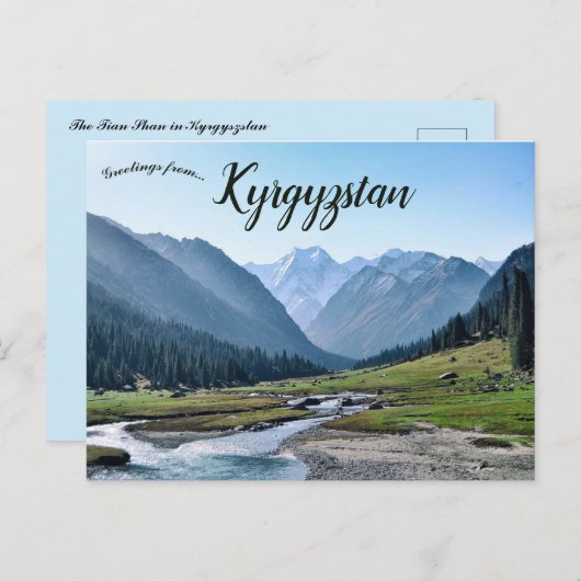 Tian Shan in Kirgizië Briefkaart (Voorkant / Achterkant)