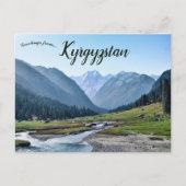 Tian Shan in Kirgizië Briefkaart (Voorkant)