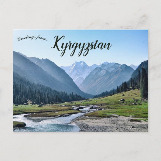 Tian Shan in Kirgizië Briefkaart (Voorkant)