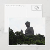 tian tan buddha briefkaart (Voorkant / Achterkant)
