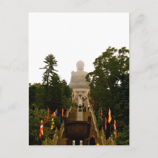 Tian Tan Buddha Briefkaart (Voorkant)