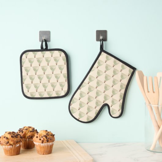 Tiana Oven Mitt & Pot Holder Set (Insitu(Ophanging))