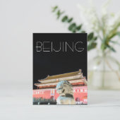 Tiananmen Gate Lion Briefkaart (Staand voorkant)