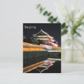 Tiananmen poort reflectie briefkaart (Staand voorkant)