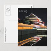 Tiananmen poort reflectie briefkaart (Voorkant / Achterkant)