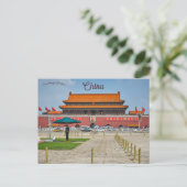 Tiananmen Square Beijing China Briefkaart (Staand voorkant)
