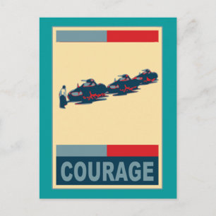 Tiananmen Square Iconic Pop Art Products Briefkaart