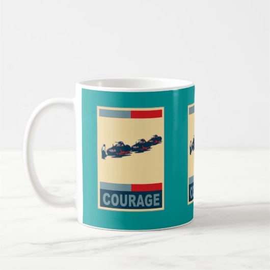 Tiananmen Square Iconic Pop Art Products Koffiemok (Links)
