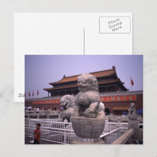 Tianenmen Square Briefkaart (Voorkant / Achterkant)