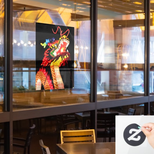 Tianlong Draak Raamsticker (Restaurant Raam)