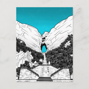 Tianmen Mountain Heaven's Gate CHINA Briefkaart