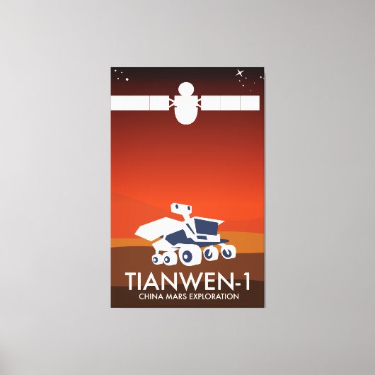 Tianwen-1 Chinese ruimtekunst Canvas Afdruk (Voorkant)