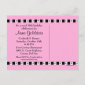 Tiara 50ste verjaardag Briefkaart (Achterkant)