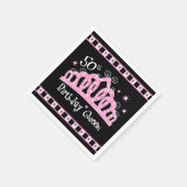 Tiara 50ste verjaardag Koningin Servetten (Hoek)