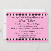 Tiara 50th Birthday Kaart (Achterkant)