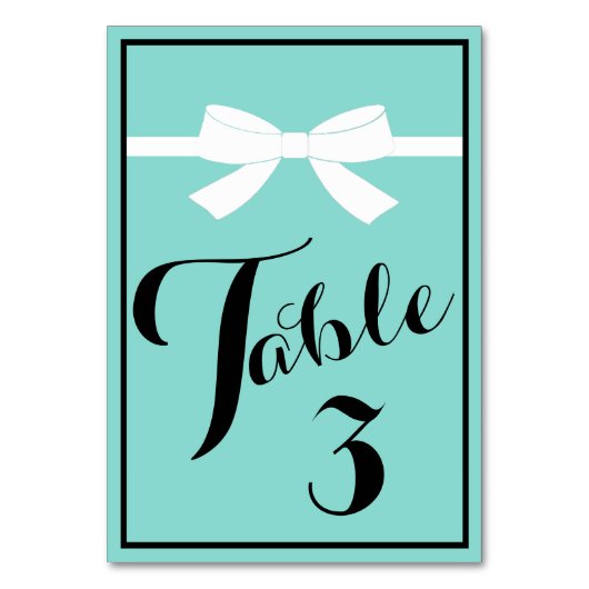 Tiara BRIDE Blauwgroen Blue Shower Centerpart Part Kaart (Voorkant)