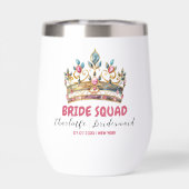 Tiara Bruid Squad Bruidsmeisje Naam Bachelorette (Achterkant)