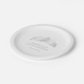 Tiara Crown Elegant Quinceanera Papieren Bordje (Gekanteld)