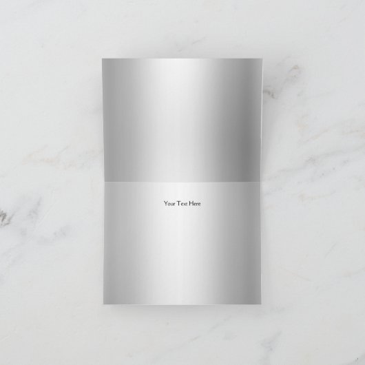 Tiara & Damask Roze Dank je kaart (Binnen)