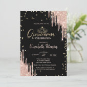 Tiara, Diamonds Glitter Drips Quinceañera Kaart (Staand voorkant)