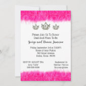 Tiara en Fluff Baby Princess Shower-uitnodiging Kaart (Voorkant)