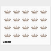 Tiara en Pareltjes stickers (Vel)