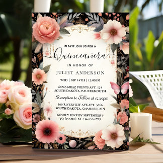 Tiara Familie Latina Girly Spaans Quinceanera Kaart