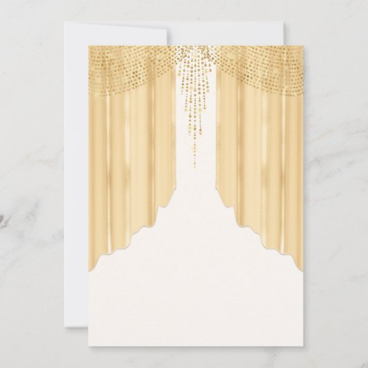 Tiara Floral Goud Geel Modern Quinceanera Kaart (Achterkant)