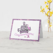 Tiara Gefeliciteerd Afstuderen kaarten! Kaart (Gele Bloem)