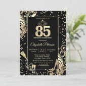 Tiara Glitter Heels Diamonds Swirls 50e verjaardag Kaart (Staand voorkant)