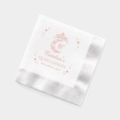 Tiara Hemelboog Maand Monogram Folie Servetten (Links)