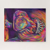 Tiara Hippo Art Puzzle Legpuzzel (Horizontaal)