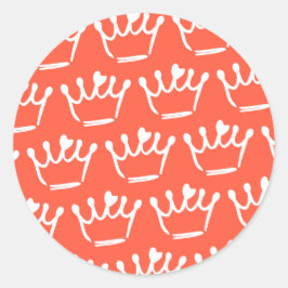 Tiara-illustraties Ronde Sticker