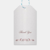 Tiara, parels, edelsteen in hartvorm Quinceanera Cadeaulabel (Achterkant)