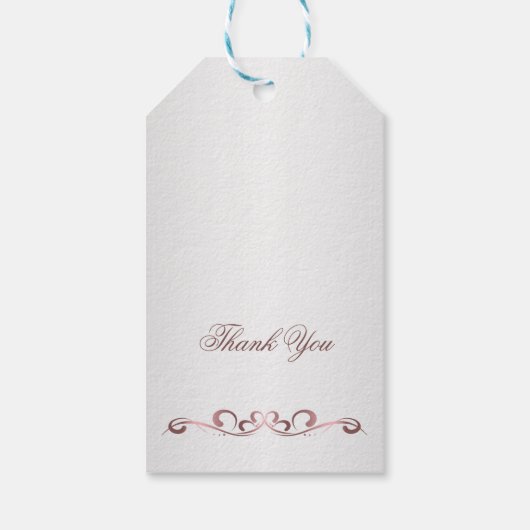 Tiara, parels, edelsteen in hartvorm Quinceanera Cadeaulabel (Achterkant)