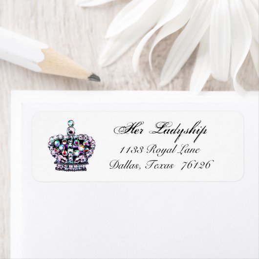 Tiara Pareltjes Return Address Labels (Insitu)